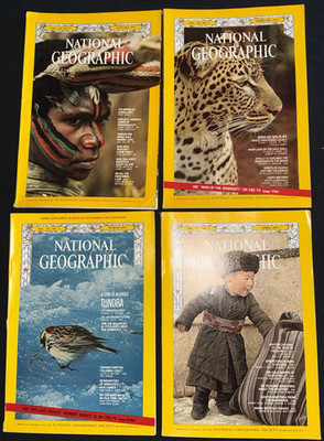 COMPLETE SET OF 1972 NATIONAL GEOGRAPHIC  MAGAZINES ~~ 53 YEARS OLD!!! + 3 MAPS