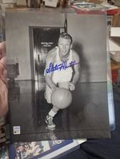 Slater Martin Signed Minneapolis Lakers 8x10 B/W Photo GA DNA COA 