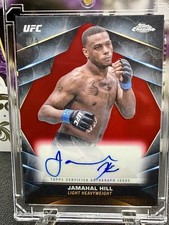 2024 Topps Chrome UFC Jamahal Hill CVA-JHI Red Refractor Auto /5 *rare