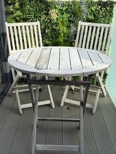 Cox And Cox Ravenna Bistro Set / Grey / Worth £400 / Included Cushions