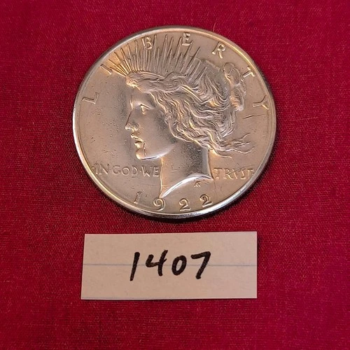 1922-S Peace Silver Dollar 90% Silver Good Condition