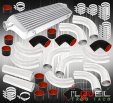 Aluminum Turbo 27.5x2.7x7 Front Mount Intercooler 8pcs 64mm Turbo Piping Kit Aluminum Turbo 27.5x2.7x7 Front Mount Intercooler 8pcs 64mm Turbo Piping Kit