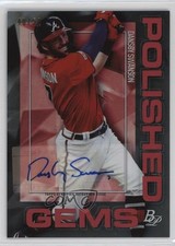 2020 Bowman Platinum Wal-Mart Polished Gems 40/50 Dansby Swanson #PG-4 Auto 0r4