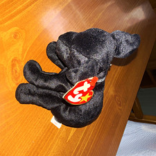 Ty Beanie Babies Luke Black Lab Dog Plush Beanbag 1998 Vintage with Tag