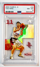 2003 Fleer E-X #43 Yao Ming PSA 8 NM-MT Rockets