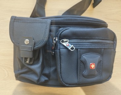 Wenger Swissgear Multifunktionale Wasserdichte Tasche Gürteltasche Schwarz NEU
