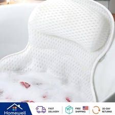 Luxury 4D Air Mesh Bathtub Pillow for Ultimate Head Neck Support - Quick-Dry