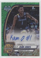2024-25 Bowman U Chrome Green Shimmer Refractor Auto Kam Jones #39 Auto