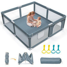 Foldable Baby Playpen 71X79, Portable Play Pens for Babies Toddlers