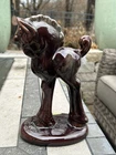 Vintage Art Deco Royal Haeger Pottery R103 -Standing Horse  Green Briar Glaze