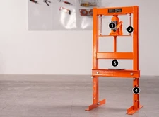 VEVOR Hydraulic Shop Press, 6 Ton/13000lbs, H-Frame, 4-Hold Adjustable Height