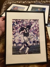 Autographed Ken Stabler Oakland Raider Deluxe Framed With Original Receipt!