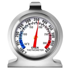 Oven Thermometer Cooker 300ºC Temperature Stainless Steel Gauge Quality  UK