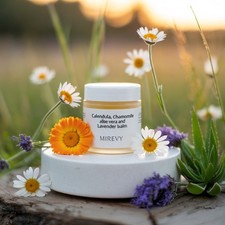 Soothing Herbal Skin Cream Marigold Chamomile Aloe Vera 50ml Natural