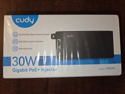 Cudy POE200 30W Gigabit PoE Injector Adapter 30W10/100/1000Mbps RJ-45 IEEE 80...