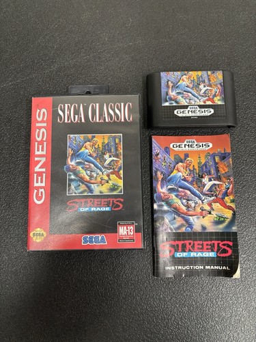 Sega Classic Streets of Rage (Sega Genesis 1991) Complete CIB - Authentic - Picture 1 of 10