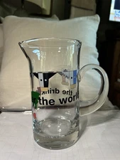 Mike Meier Glass Pitcher -   Prfct Condition Milk The Drink All Over The World.