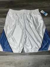 NWT Y2K Finl365 Hoops Finish Line Dazzle Shimmer Silky Gym Shorts Size 2XL