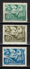 Slovaquie MNH 1942 Mi 102-104 Sc 74-76 Cathédrale Saint-Étienne, Vienne. Dove **