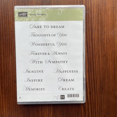 Stampin' Up! LOVING THOUGHTS Sympathy Imagine Inspire Dream Create Happiness
