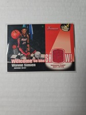 WAYNE SIMIEN 2005-06 BOWMAN D&P BASKETBALL WELCOME TO THE SHOW JERSEY