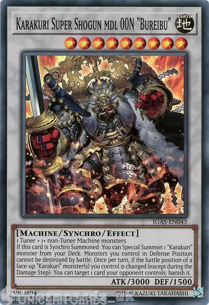 IGAS-EN043 Karakuri Super Shogun mdl 00N Bureibu Super Rare UNL Edition Mint YuG