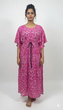 Kaftan Dress Beach Cover Boho Gown Hippie Women Plus Size Kaftan SD040