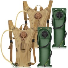 Sanwuta 2 Pcs Hydration Backpack 3 Liter Water Bladder Tactical Lightweight