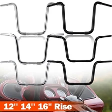 Rise 10" 12 14" 16" APE Hanger Handlebar For Harley Softail Dyna Road King Glide