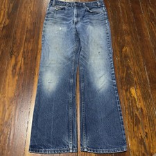 Vintage Levi's 517 20517-0217 Bootcut Jeans Men's 32x30 Orange Tab Made USA