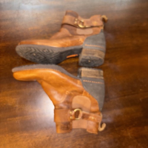 Merrell Damen Shiloh Schlupfstiefel Größe 8 Blockabsatz Chelsea braun Leder Motorrad - Bild 15 von 16