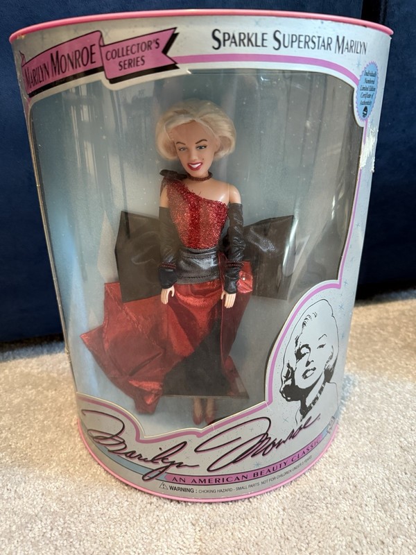 NIB BARBIE DOLL SIZE MARILYN MONROE AMERICAN BEAUTY CLASSIC SPARKLE SUPERSTAR