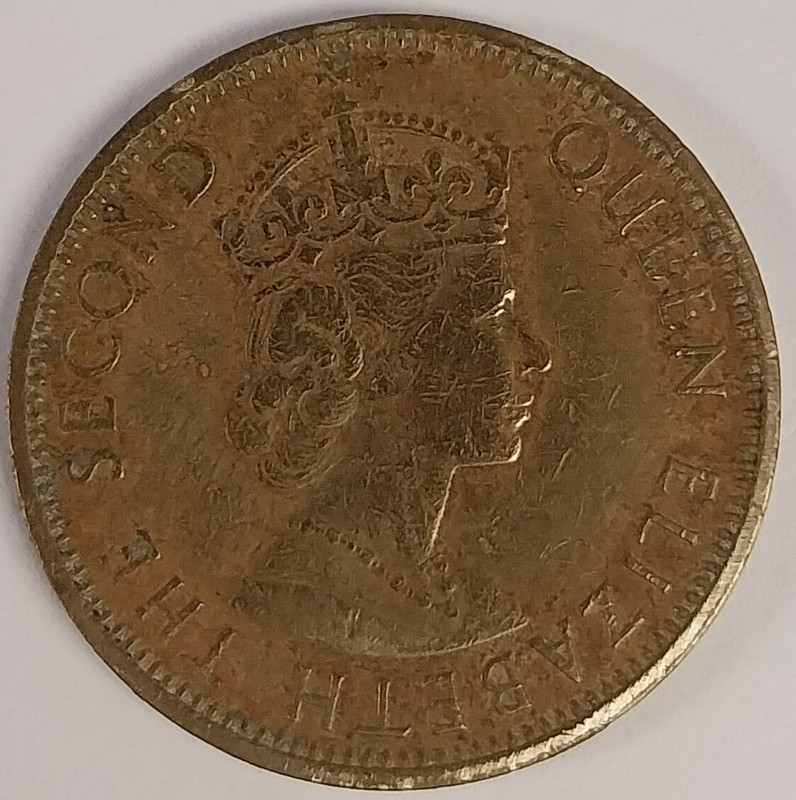 1966 Jamaica Circulated Half Penny Queen Elizabeth II