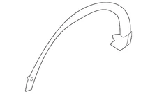 Genuine Jaguar Wheel Opening Molding J9C13930