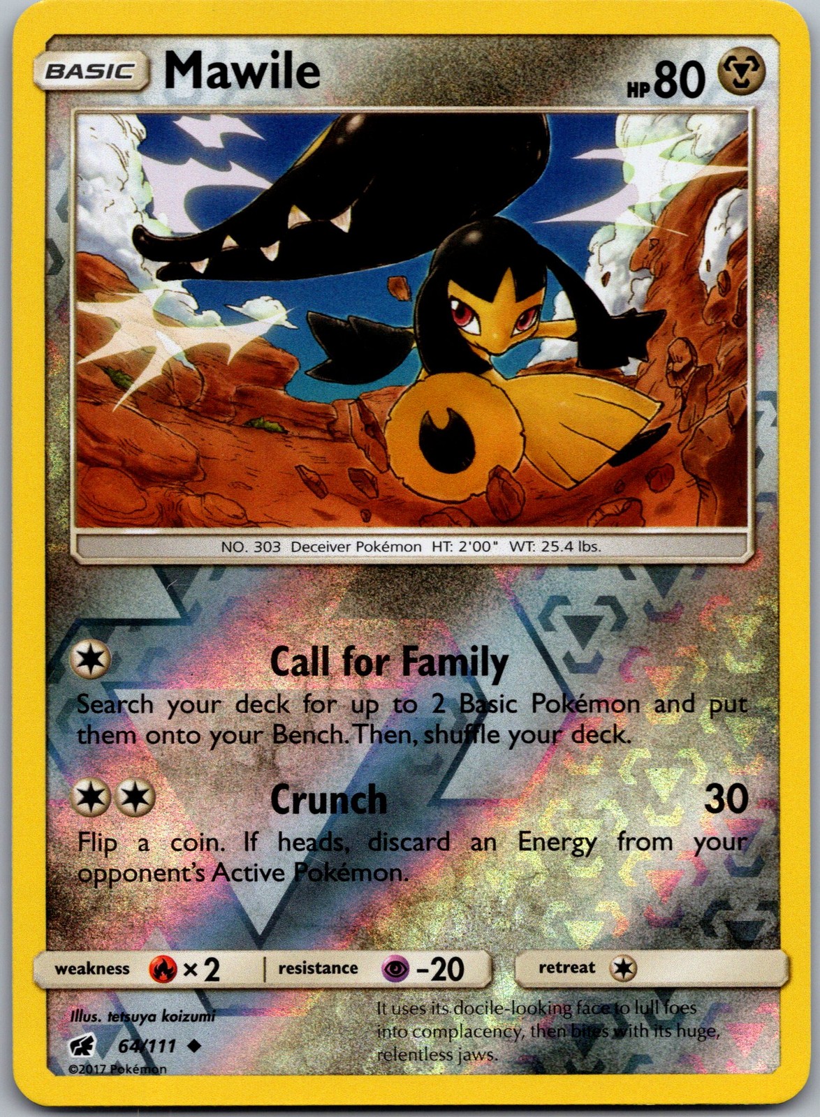 Mawile Uncommon SM - Crimson Invasion 64/111 LP