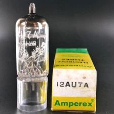 One AMPEREX 12AU7 ECC82 Tube AMPLITREX GM% 100/100 TV-7 Test% 115/115