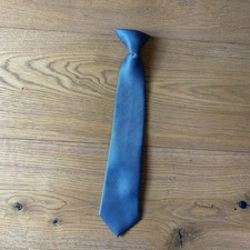 Boys Children  s blue and black clip on neck tie size M/M 8-10 Formal Kids