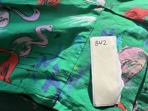 Tanya Taylor grün Kurzarm Knopf Flamingo Kleid Größe 10 - Bild 14 von 15