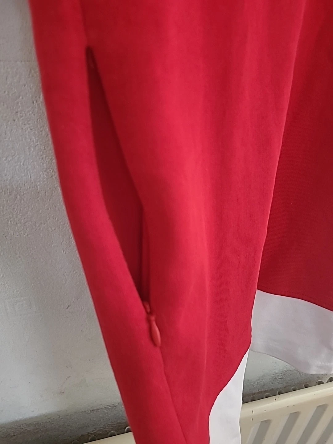 Versace Jeans abito donna cotone rosso bianco taglia S