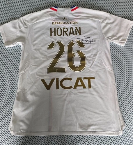 Lindsey Horan worn and signed soccer jersey