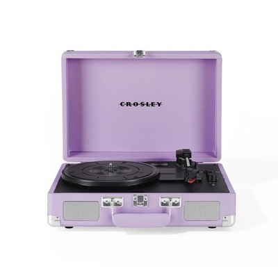 Audio & Hi-Fi - Crosley: Cruiser Plus Portable Turntable (Lavender)  - Crosley -