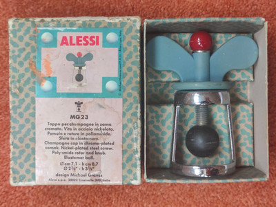 Alessi Micheal Graves 90 s Champagner Stopfen