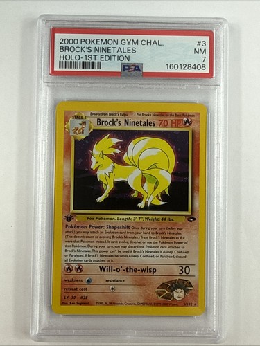 Brock's Ninetales (1st Edition) graded PSA 7 for sale on eBay