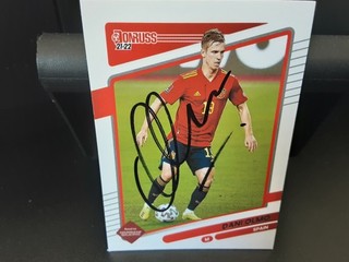 DANI OLMO SPAIN Hand Signed Panini WORLD CUP 2022 Football trade card