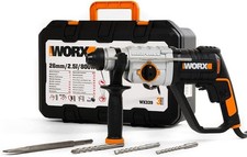 WORX WX339 Bohrhammer 3 in 1 Bohrhammer Hammerbohrer 800W Schlagbohrer