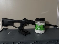 ASG TAC6 CO2 Powered Airsoft Sniper Rifle w/ Bipod and Laser + ~8,000 .25g BBs