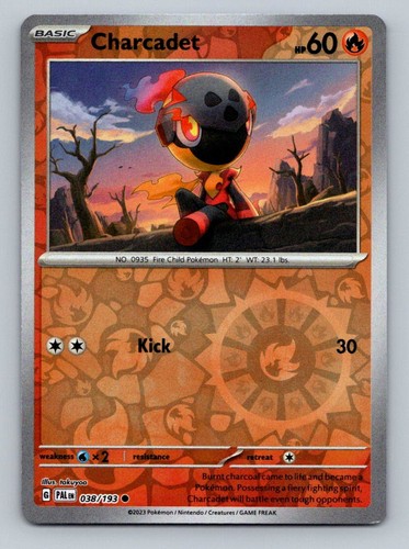 Pokemon Charcadet SV02: Paldea Evolved 038/193 Near Mint NM Reverse Holo - Picture 1 of 2