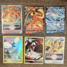Pokémon Crown Zenith Card Lot 10 Cards Charizard Glaceon Swablu