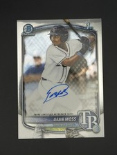 2025 Bowman Draft Chrome Dean Moss Auto 1st Bowman CPA-DM Tampa Bay Rays