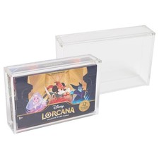 Disney Lorcana Booster Box Acrylic Display Case Magnetic Top Close UV Protection